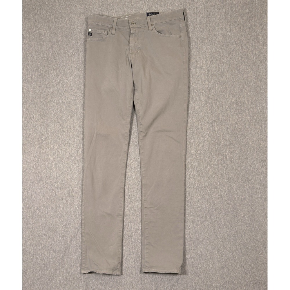 AG Adriano Goldschimied Tellis Modern Slim Fit Chino Pants Mens 30x34 Gray Italy